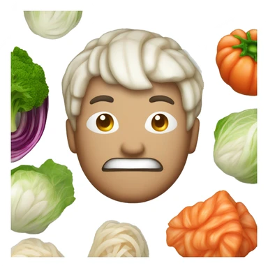 Kimchi, a korean spicy fermented cabbage sticker