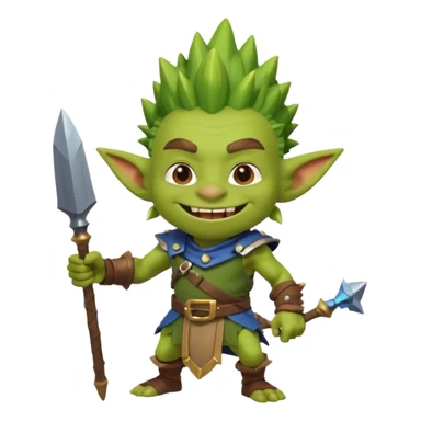 Goblin from clash royal mememe sticker