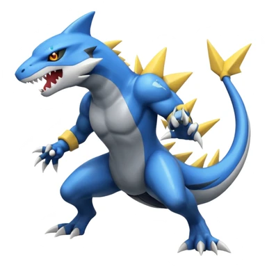 Zeraora-Sharpedo-Garchomp-Ampharos-fusion sticker