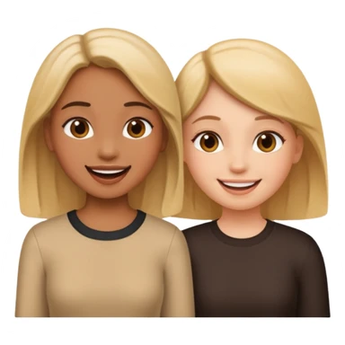 Talking two girl sticker