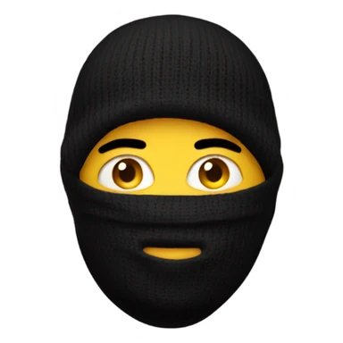 guy wearing a balaclava  sticker