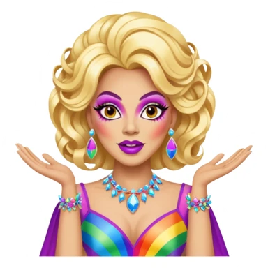 drag queen pride sticker