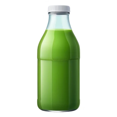 Bottled green juice sticker