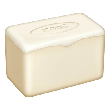 white soap sticker