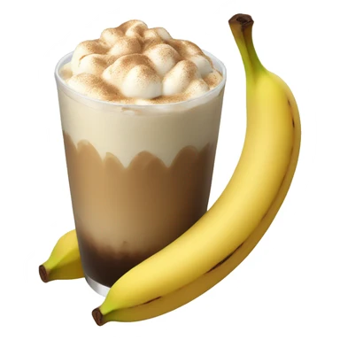 coffee banana graham float sticker