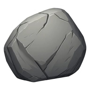 create a dnd style boulder.png using 48x48 pixels size sticker