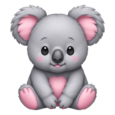 Pink koala sticker