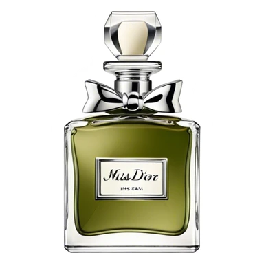 Miss dior perfume olive color  sticker