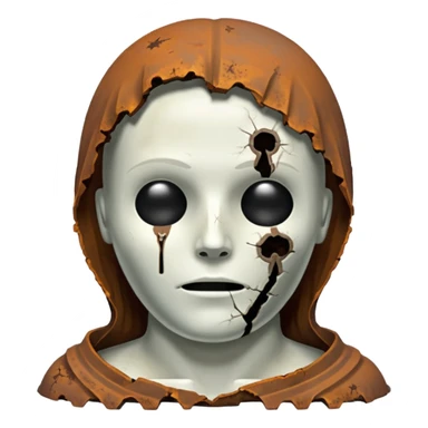 tin figure buried with a corpse sticker