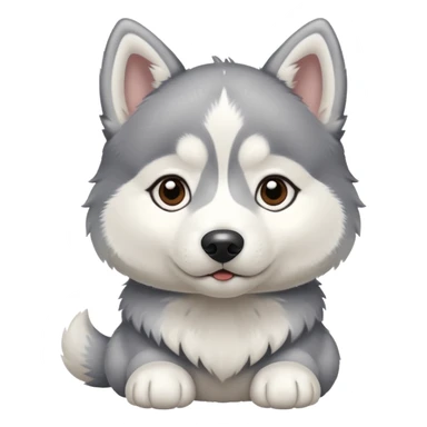 husky puppy sticker