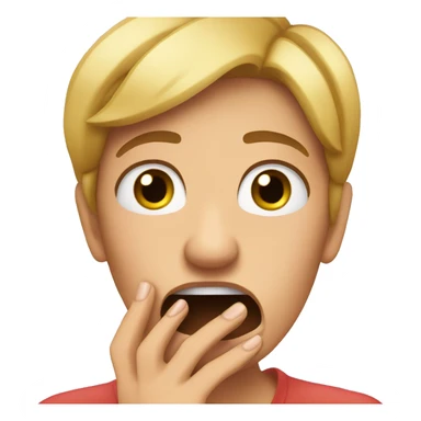 biting nails nervous sticker