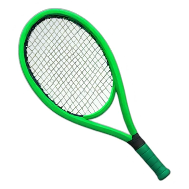 Tennis racket Wilson green sticker