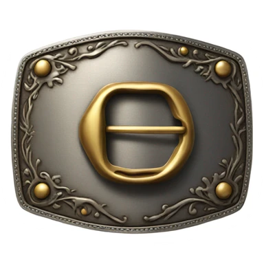 Western belt buckle sticker