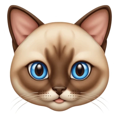 
Siamese cat face sticker