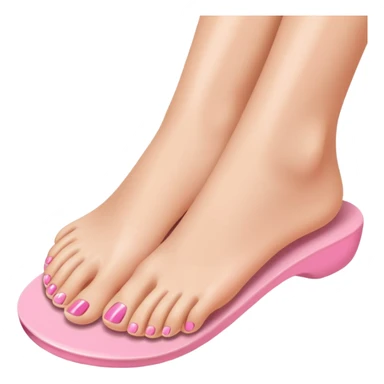 pedicure on pretty feet sticker
