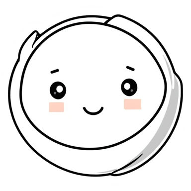 buffering symbol with a face in the center sticker