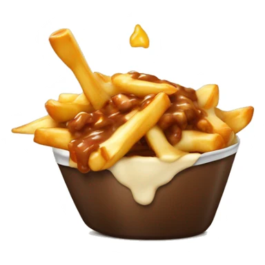 Poutine qui mange une poutine sticker
