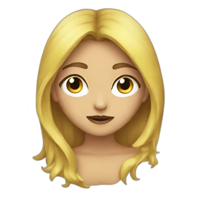 Luna guiñando un ojo sticker