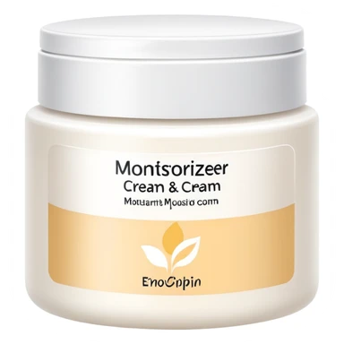 body moisturizer cream pot with label sticker