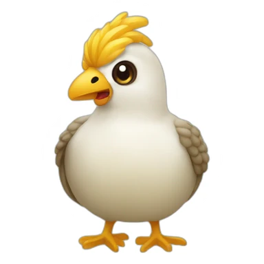 Colombe mange du couscous sticker