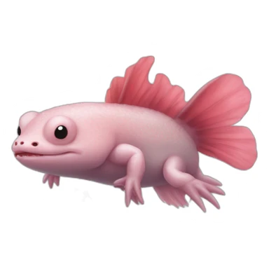 axolotl mixed with bear. sticker