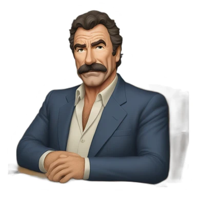 aragones tom selleck sticker