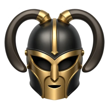 greek black horn helmet sticker