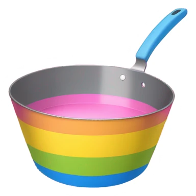 Pansexual flag with frying pan sticker