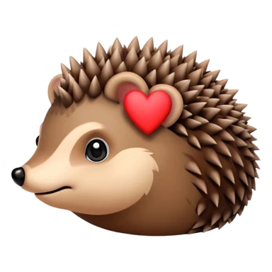 Hedgehog with love sticker