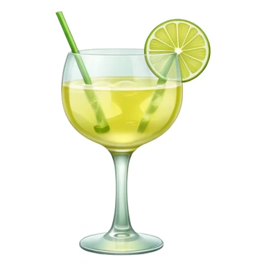 Mach mir einen Lime Sour Cocktail und nimm ein schönes glas -  das glas sollte aber nicht grün sein  sticker