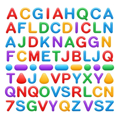 alphabets sticker