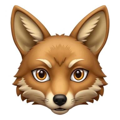 Coyote face sticker