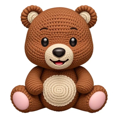 Amigurumi happy bear sticker