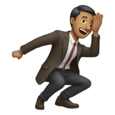 Un homme qui fait un dab sticker