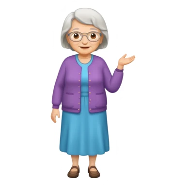 Make a grandma but with a full body sticker
