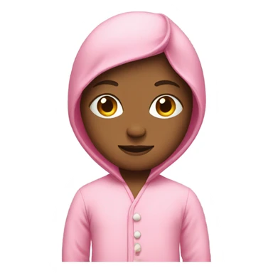 pink person in pink pajamas sticker