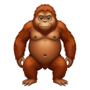 orangutan full body sticker