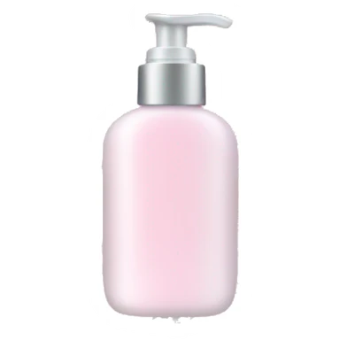 Light pink lotion bottle with christmas snowflake pattern sticker