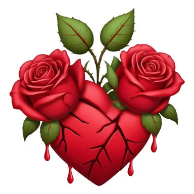 Put The 💔 Emoji And 🥀 Emoji Together In One Image sticker