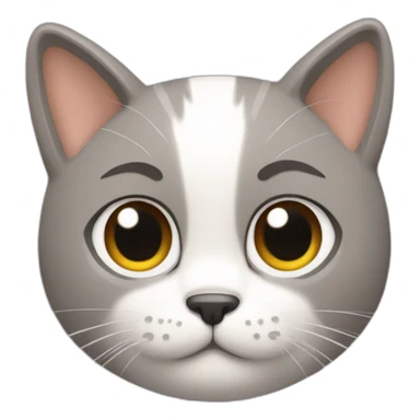 Chico con pelo blanco con orejas de Gato  sticker