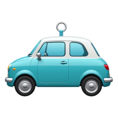 Crée un emoji inspiré du badge de vérification des réseaux sociaux : rond bleu turquoise avec coche blanche au centre, design minimaliste. sticker