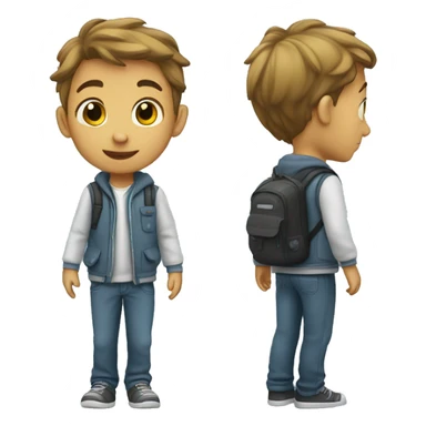 boy going home sticker