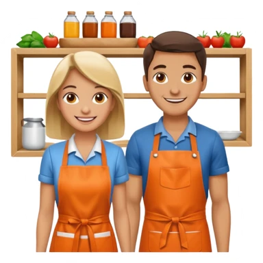 2 grown characters + shop sticker