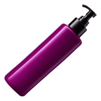 Dark magenta tall lotion bottle black slim pump no logo sticker