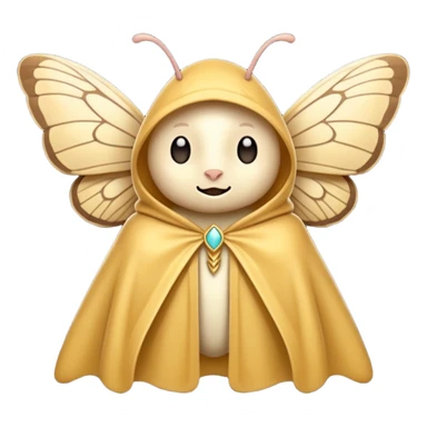 moth cloak character slow confident clap sticker