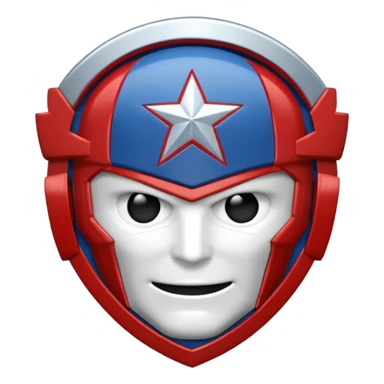 hazme un emojis del escudo del capitán América sticker