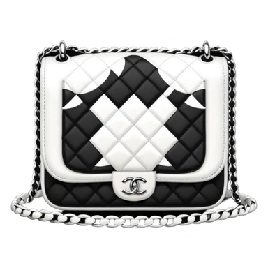 black and white le boy chanel bag sticker