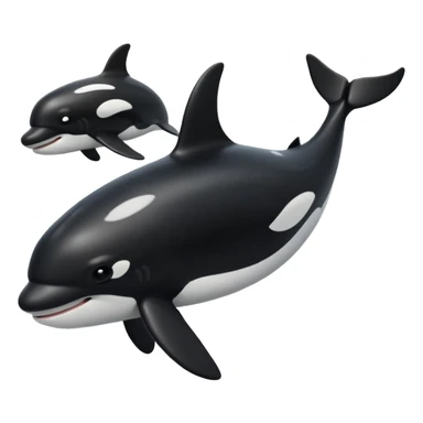 Orca without the eyes sticker