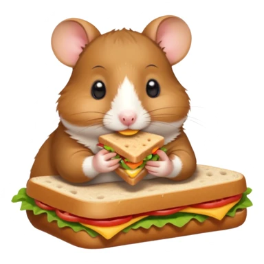 hamster go picnic sticker