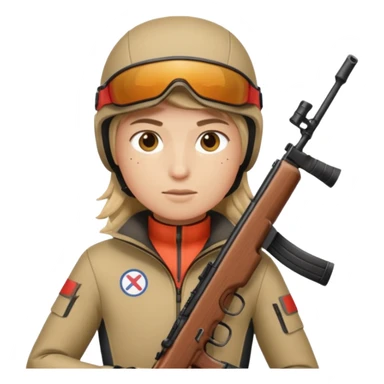 rifle biathlon sticker